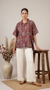 K 924 Vol 3 By Naisha Cotton Printed Ladies Kaftan Style Shirt Tops 